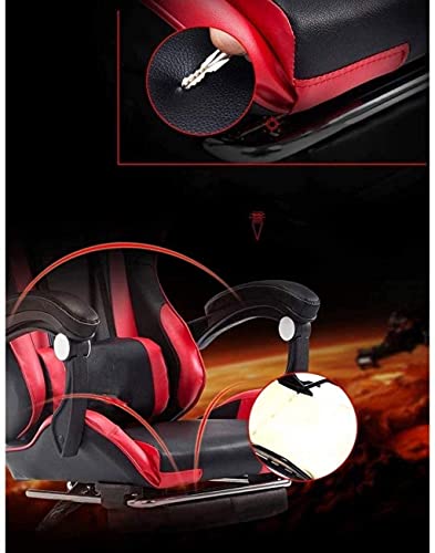 Silla de oficina ergonómica para juegos con respaldo ajustable y altura del asiento para mayor comodidad durante largas sesiones de trabajo o juego