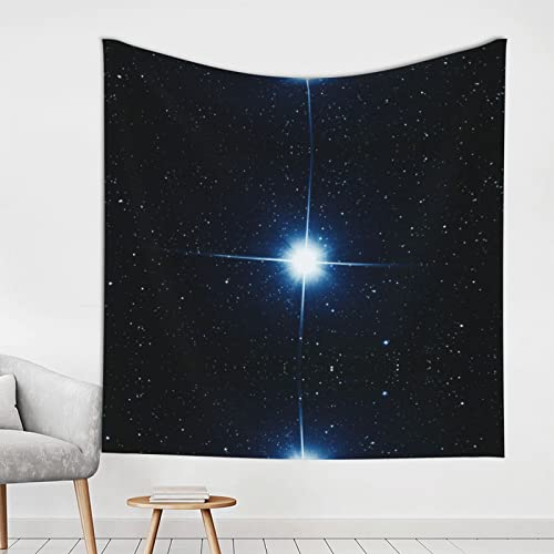 Tapisserie murale étoiles bleues Evealyn déco salon chambre