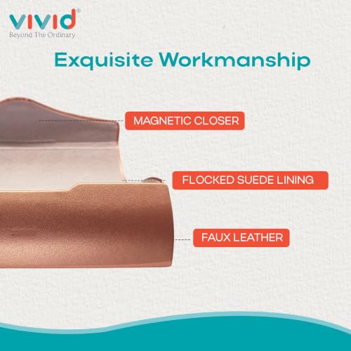Image of VIVID Unisex Specs Magnetic Eyewear Dabbi Faux Leather Hard Case Cover