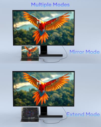 Nersligek USB C auf DisplayPort Adapter, 8K Typ-C Stecker auf DisplayPort 1.4 Buchse, 8K@60Hz, 4K@144Hz… – Ansicht 6