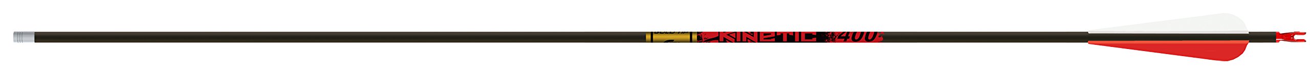 Gold Tip Kinetic 340 Arrows with 4-Inch Vanes (1/2-Dozen)