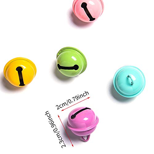 Christmas Crafts Bells Jingle Bells,Ikammo 22Mm Big Bells Diy Bells For Diy Bracelet Anklets Necklace Knitting/Jewelry Making(Colorful,30Pcs) #TOP1