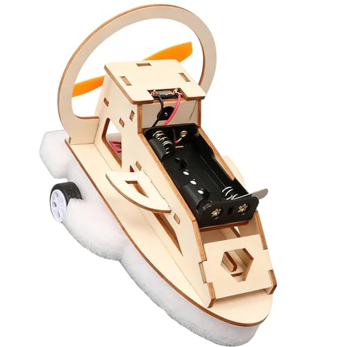 Vehículo De Exploración De Madera STEM Juguete Para Niños Educativo Agua Tierra Híbridos Niños Ciencia Experimento Modelo Conjunto Modelo De Anfibio Eléctrico