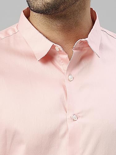 Image of Thomas Scott Men's | Solid | Full Sleeve | Slim Fit | Cotton Blend | Spread Collar | Casual Shirt