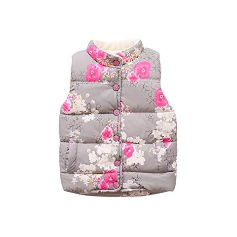Brightup Girl Autumn Winter Warm Gilets,Little Girls Vest Coat,Kids Waistcoat Jackets, 4-5 Years Cover