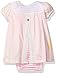 Burt's Bees Baby Baby Girls' Organic Short Sleeve Bodysuit Dress, Dawn, 18 Months