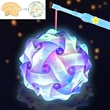 Laterne St Martin Laternen Bastelset, Laternenstab Kinder LED, Lampions Kinder Laterne Bastelsets Für Mädchen Junge, Sankt Martinslaterne DIY Bastelset Mit Video-Tutorial(Batterien Nicht Inbegriffen)