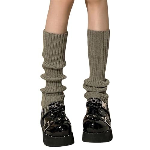 Image of Womens And Girls Kawaii Leg Warmers 80s Harajuku Lolita Japanese Legwarmers Ankle Socks Knit Stockings Boot Socks