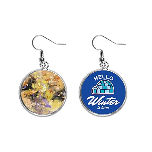 Evita accesorios pesados con estos pendientes de gota bodegón de flores al óleo