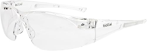 Bollé Safety 253-RH-40070 Rush - Gafas de seguridad con montura sin montura y lente transparente antivaho y antiarañazos
