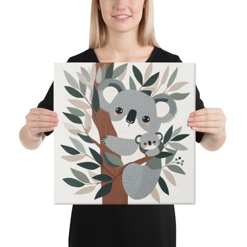 Toile Koala pour décoration murale poétique qui accompagne les nuits de votre bébé