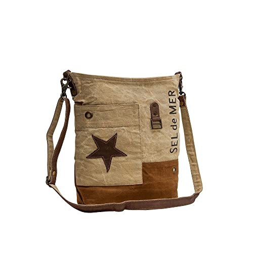 Myra Bag Western Leather Shoulder Bag for Women - Upcycled Canvas Crossbody Jinga2