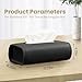 Car Tissue Holder, WHHMK Tissue Box Cover Keep Car Tidy, Premium PU Leather Backseat Napkin Rectangle Organizer, Extra Large Tissue Box Storage in Car Fits for 100-150 Regular Size Tissues, Black