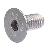Art: Senkschraube SECCARO Senkschraube M10 x 20 mm, Edelstahl V2A VA A2, DIN 7991 / ISO 10642, Innensechskant, 20 Stück