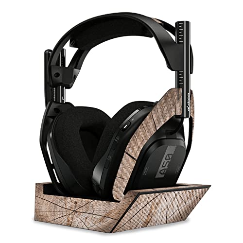 Image of MightySkins Carbon Fiber Skin Compatible with Astro A50 Wireless Headphones + Base Station (Gen 4) - Tree Rings | Protective, Durable Textured Carbon Fiber Finish | Easy to Apply | Made in The USA