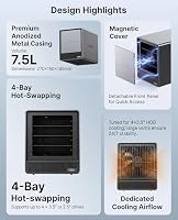ACEMAGIC N3A NAS 4-Bay,AMD Ryzen R2544, 8GB DDR4&128GB SSD(ohne Festplatte) – Ansicht 9