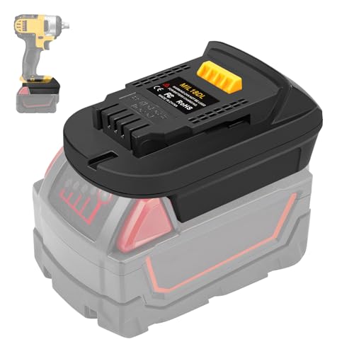 Laimiao MIL18DL Battery Adapter for Milwaukee Battery Convert to for Dewalt Tool Use, Convert for Milwaukee M18 18V Batteries to for Dewalt Power Tool Use(Adapter Only) by Laimiao - Used condition - CA$16.35