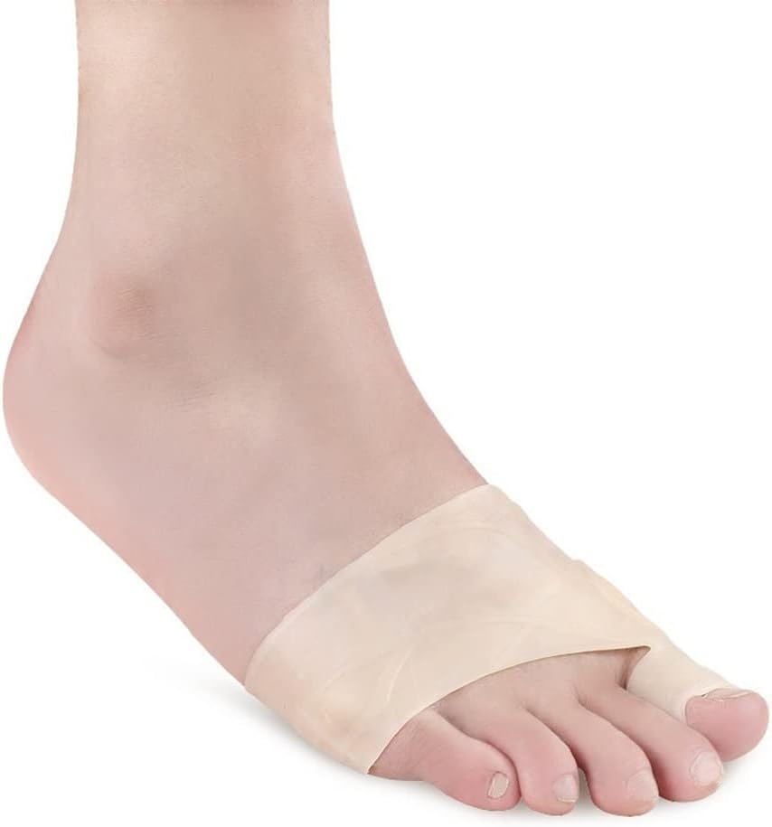 DEAVER Big Toe Overlap Correction, Hallux Valgus Splitter, Insoles Silica Gel Pad Protectors,Toe Caps Blister Protectors, Metatarsal for Forefoot Cushion