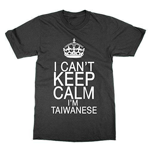 T-shirt Taiwanese I Can't Keep Calm en coton noir pour homme et femme