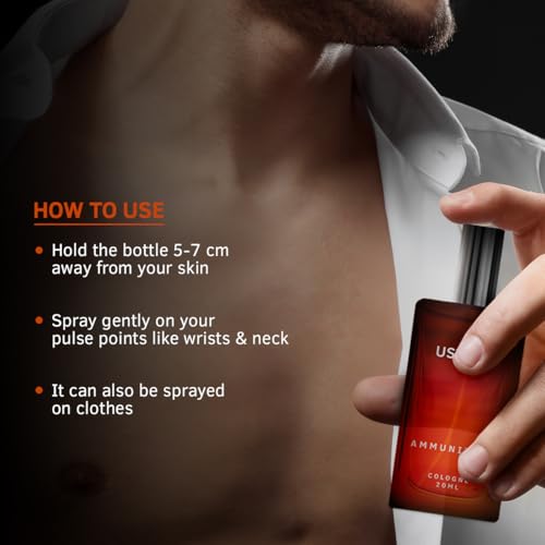 Image of Ustraa 4Play Mini Cologne Gift Set for Men | 4x20ml Perfumes - Tattoo, Basecamp, Scuba & Ammunition | Premium, Long-Lasting Fragrance Collection | Gift Pack for Him