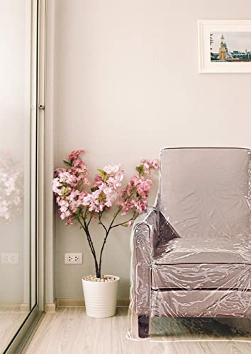 Covers For The Home Clear Vinyl Furniture Protector - Chair/Recliner Cover - 36" W X 40" D X 42" H Rear, 25" H Front #TOP1