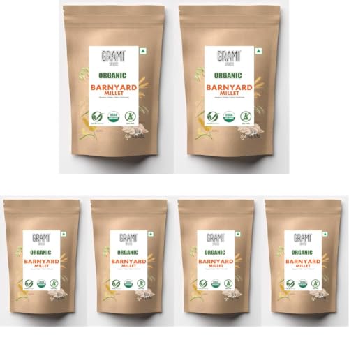 Image of Grami SuperFoods Organic Barnyard Millet Grain (Pack of 6) 500g
