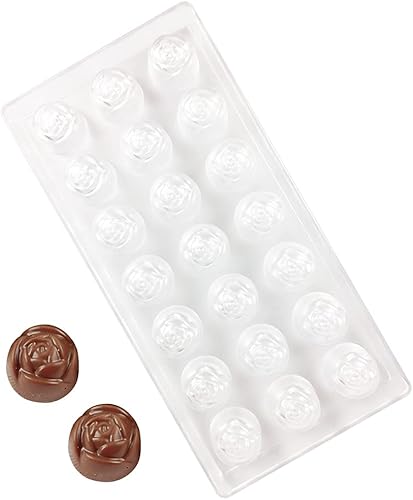 Molde de policarbonato para chocolate, molde de plástico duro transparente para dulces, utilizado para mousse, gelatina, praliné, trufa, dulces,