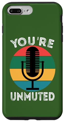 You're Unmute ���g���}�C�N WFH Broadcaster �X�}�z�P�[�X iPhone 7 Plus/8 Plus �p