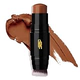 Black Radiance Color Perfect Foundation Stick with Soft Brush Applicator Duo – Buildable, Blendable Versatile Pigment-Rich Formula - Cocoa Bean