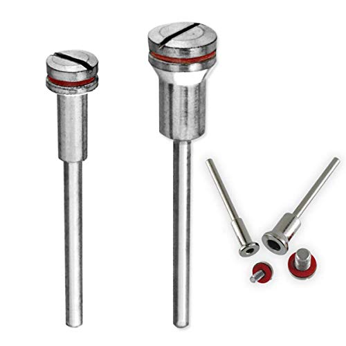 Image of DIY Crafts Silver, Pack of 3 Pcs, Shank Arbor Cut-Off Wheel HSS Mandrel Holder Fit DIY Tools (Silver, Pack of 3 Pcs)