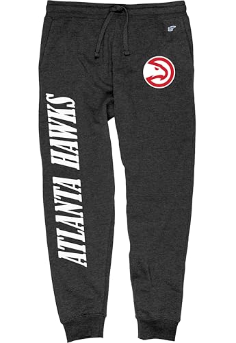 Atlanta Hawks NBA Officially Licensed Sweatpants Jogger Charcoal, XX-Large