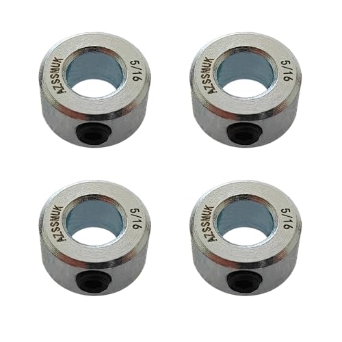 5/16" Bore Solid Steel Style Zinc Plated Set Screw Shaft Collars