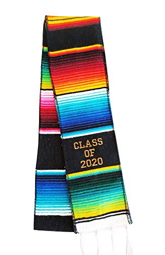 Yani’s Gifts Mexican Graduation Stole Class of 2020 Hispanic Stole Graduation Serape Sash