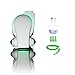 Next Generation Cool On The Go Rechageable Fan with LED Lights Baby Stroller Fan/Desk Fan/Travel Fan/Personal Fan - Includes Charger & High Performance Batteries - ECO Friendly Portable Fan with USB