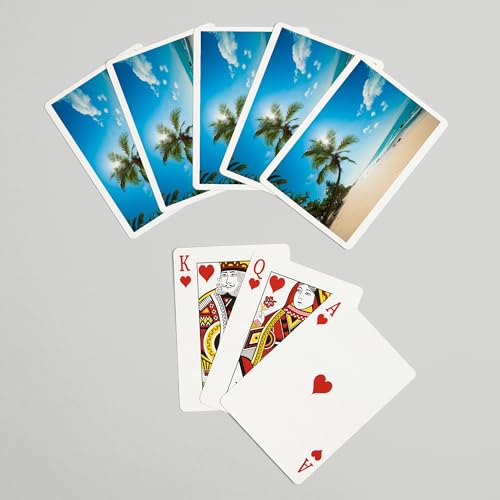 Baraja Tropical Beach con Palma, 52 Cartas Póker miniatura 7