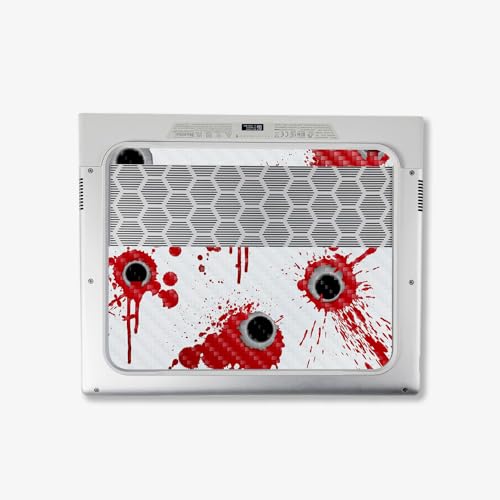 Image of MightySkins Carbon Fiber Skin Compatible with Alienware X14 R2 (2023) Full Wrap Kit - Bullet Holes | Protective, Durable Textured Carbon Fiber Finish | Easy to Apply & Change Styles | Made in The USA