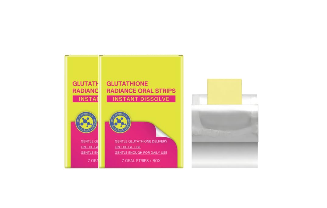 orales à dissolution instantanée de glutathion liposomal | Prise en charge de l’état cellulaire de la peau | Formule d'absorption facile | 7 bandes par boîte,2pcs