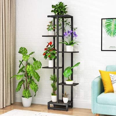 Gyao Pflanzenstander Wohnzimmer Blumenstander Grune Rose Hangende Orchidee Regal Schmiedeeisen Mehrschichtige 6 Schicht Indoor Sparen Sie Platz Balkon Fleischigen Blumentopf Regal 150 Cm Amazon De Garten
