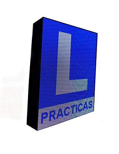 Rótulo LED programable para Autoescuelas (64x80 cm Doble cara) RGB/Pantallas LED electrónicas/Carteles LED/Letreros publicitarios RGB L autoescuela