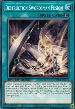 Destruction Swordsman Fusion SBCB-EN015 Common Englisch Boosterfrisch 1. Auflage - Speed Duel: Battle City Box - mit ReCollectibles-Versandschutz - für Yu-Gi-Oh!