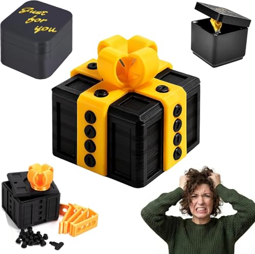 2-teilig Nervige Geschenkbox 3D Geschenkbox Das Nervige Geschenk -Schraubenspielzeug für Kreative Geschenke Speicher Streichbox Valentinstag Kleiner Weihnachten