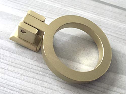 Poignée commode laiton brossé pour remplacer les boutons usés
