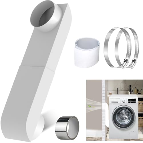 4 Periscope Dryer Vent Adjustable Distance from 9.5-14.5 Tight Space Dryer Vent Kit for Whirlpool Stainless Steel Flat Dryer Vent Duct Telescoping Vent Kit for Dryers Laundry Room