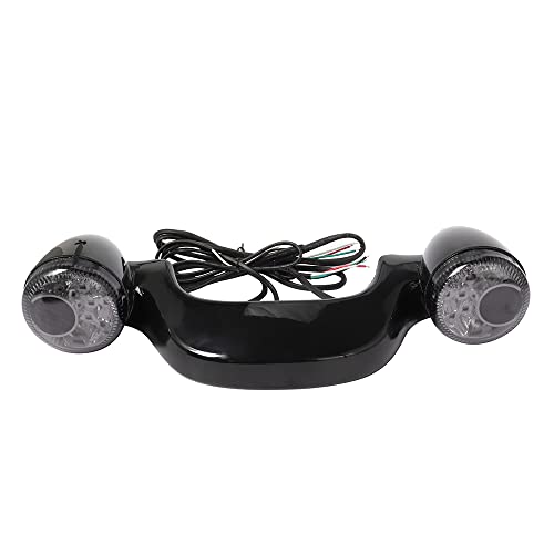 GUDITEM Motorcycle LED Rear Turn Signal Indicator Brake Light For Harley Touring Street Road Glide FLHX 2010-2021, Gloss Black Smoke Lens