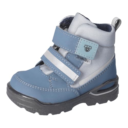 RICOSTA kid Flori Boots,Width:Wide (WMS),Removable Insole,Sympatex,Washable,Vegan, Pavone Calcite 130, 22 EU Ancho