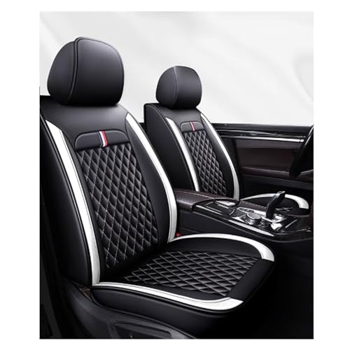 Car Seat Covers Full Set, Breathable Leather Seat Covers For Toyota Hilux (AN120/AN130) 8.Gen 2015 2016 2017 2018 2019 2020 2021 2022 2023, 5 Seats Universal Seat Covers for Cars, Full Set Car Seat(A)