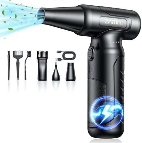 Compressed-air-Duster-Jet-Blower-Keyboard-Clean -no can of air Canned-Electric Compressed pc dusters for Cleaning Kits-Mini Blower 33,0000 RPM-Jet Fan-Super Power Turbo Fan -car Dryer