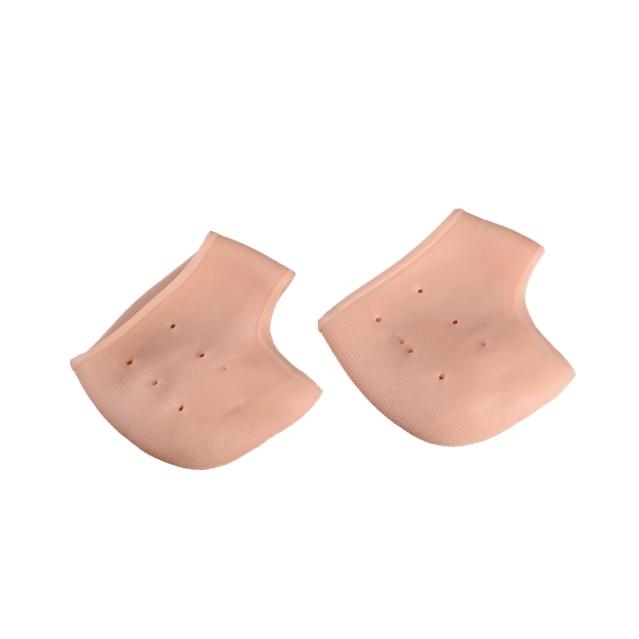 NOLITOY Protective Foot Socks Silicone Gel Heel Moisturizing Foot Care for Cracked Skin Comfortable Elastic for Women (Black)