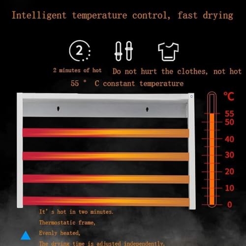 Toallero eléctrico con calefacción, radiador portátil de calentamiento rápido para baño y comodidad en el hogar