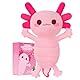 Wärmekissen Mikrowelle Körnerkissen für Mikrowelle Axolotl Anschmiegsames Nackenkissen mit Lavendelduft - ideal als Wärmespender und bei Verspannungen an Nacken Schulter Hals (Rosa)